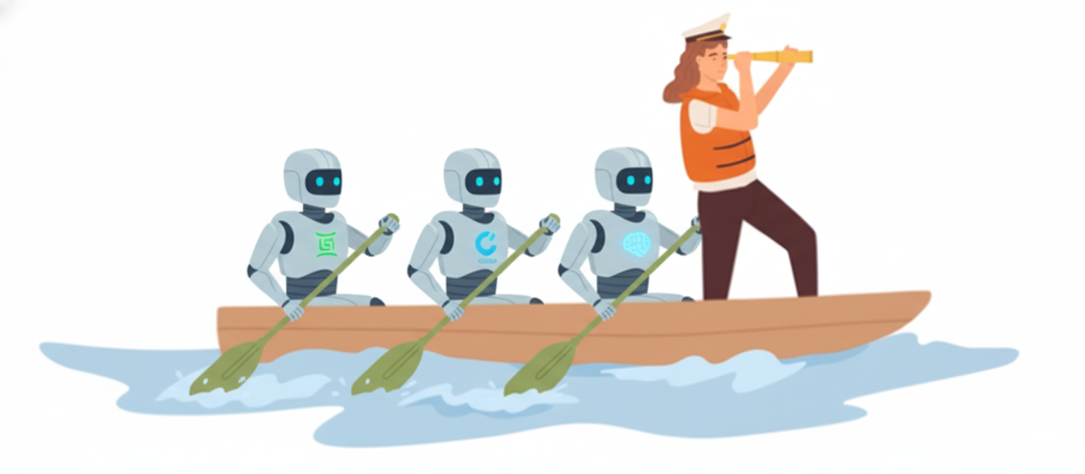 Human direction with AI support